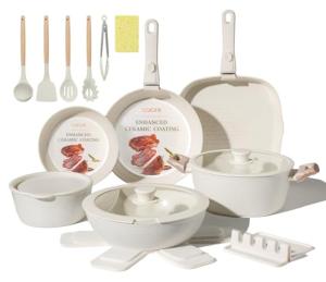 23-Piece Non-Stick Ceramic Cookware Set