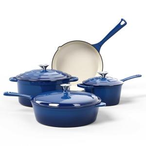7-Piece Enameled Cast Iron Cookware Set