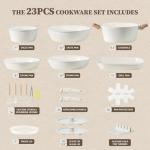 23-Piece Non-Stick Ceramic Cookware Set