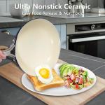 M MELENTA 7-Piece Nonstick Ceramic Cookware Set