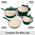 Enameled Cast Iron 7-Piece Cookware Set