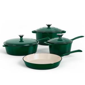 7-Piece Enamel Cast Iron Cookware Set