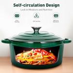 7-Piece Enamel Cast Iron Cookware Set