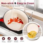 Red Enameled Cast Iron Induction Cookware Set