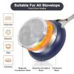 M MELENTA 7-Piece Nonstick Ceramic Cookware Set