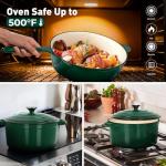 7-Piece Enamel Cast Iron Cookware Set