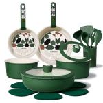 CAROTE 19-Piece Nonstick Ceramic Cookware Set