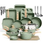 30-Piece Nonstick Pots and Pans Set for Induction