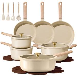 Carote 22-Piece Non-Stick Ceramic Cookware Set