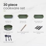 30-Piece Nonstick Pots and Pans Set for Induction