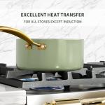 VONIKI Non-Stick Ceramic Pots and Pans Set