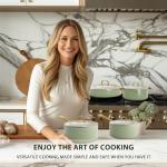 VONIKI Non-Stick Ceramic Pots and Pans Set