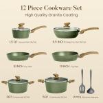 Non-Toxic 12-Piece Non-Stick Cookware Set