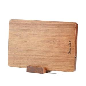 Sapviao Teak Wood Cutting Board Solid Unibody Design One Piece Ultra Durable Knife Friendly Wooden Chopping Board with DeepJuice Grooves Built in Handles for Kitchen Vegetables Meat 12 X 8 IN