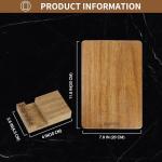 Sapviao Teak Wood Cutting Board Solid Unibody Design One Piece Ultra Durable Knife Friendly Wooden Chopping Board with DeepJuice Grooves Built in Handles for Kitchen Vegetables Meat 12 X 8 IN