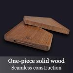 TebuTeak Solid Teak Wood Cutting Board - Single/One Piece Design Wooden Choping Boards Non Glued Knife-Friendly Durable Chopping Block for Kitchen Meat Vegetable Chese 15 x 10.5 IN (Includes Stand)