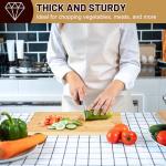 Sentk 3Pcs Bamboo Cutting Boards for Kitchen,Wooden Cutting Boards with Juice Grooves,Built-in Handles & Hanging Holes,Knife Friendly,Ideal for Chopping Meat、Vegetables and Fruit Serving，Kitchen Gift