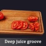 TebuTeak Solid Teak Wood Cutting Board - Single/One Piece Design Wooden Choping Boards Non Glued Knife-Friendly Durable Chopping Block for Kitchen Meat Vegetable Chese 15 x 10.5 IN (Includes Stand)