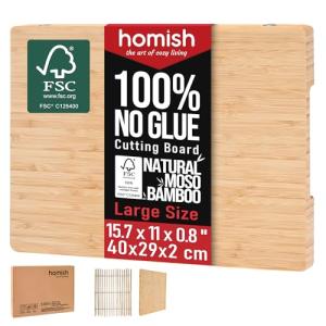Eco-Friendly Bamboo Cutting Board with Handle 15.7