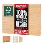 Bamboo Cutting Board with Handle - Non Toxic, Dishwasher Safe