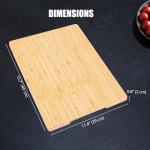 Eco-Friendly Bamboo Cutting Board with Handle 15.7