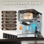 20 Bar Espresso Machine with Milk Frother