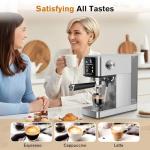 20-Bar Espresso Machine with Touchscreen & Frother