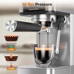 20-Bar Espresso Machine with Touchscreen & Frother