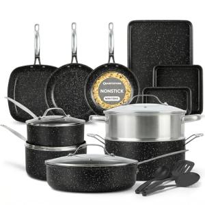 20-Piece Non-Stick Cookware Set with Utensils