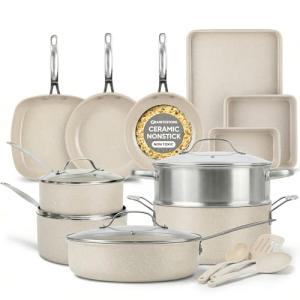 Granitestone Ceraluxe 20-Piece Nonstick Cookware Set
