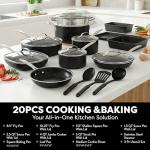 20-Piece Non-Stick Cookware Set with Utensils