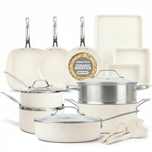 Gotham Steel 20 Piece Nonstick Ceramic Cookware Set