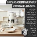 Gotham Steel 20 Piece Nonstick Ceramic Cookware Set