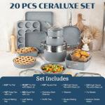 Granitestone 20-Piece Nonstick Ceramic Cookware Set