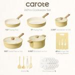 24-Piece Non-Stick Ceramic Cookware and Knife Set