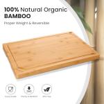 Extra Large Bamboo Cutting Board with Juice Groove