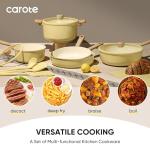 24-Piece Non-Stick Ceramic Cookware and Knife Set