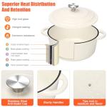 QuliMetal 7-Piece Nonstick Enameled Cookware Set