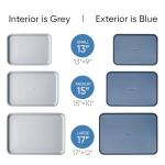 CAROTE 3-Piece Baking Pan Set in Royal Violet