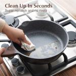 SENSARTE Nonstick Deep Frying Pan with Lid