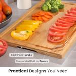 Extra Large Bamboo Cutting Board with Juice Groove