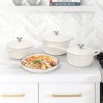 QuliMetal 7-Piece Nonstick Enameled Cookware Set