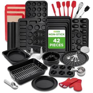 NutriChef 42-Piece Nonstick Bakeware Set