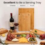 Extra Large Bamboo Cutting Board with Juice Groove