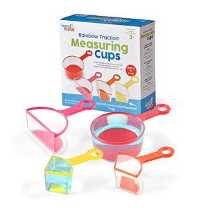 Rainbow Fraction Measuring Cups for Kids Cooking