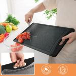 Extra Large Dark Grey Plastic Cutting Boards Set