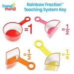Rainbow Fraction Measuring Cups for Kids Cooking