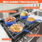 7-Piece Enameled Cast Iron Cookware Set