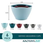 Rachael Ray Nesting Measuring Cups Set, 6 Pieces