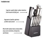 Farberware 15-Piece Kitchen Knife Set with Block